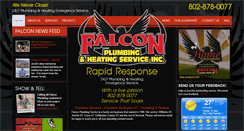 Desktop Screenshot of falconplumbingvt.com