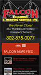 Mobile Screenshot of falconplumbingvt.com
